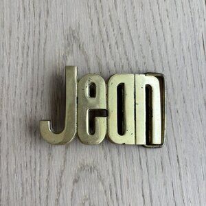 Jean Vintage brass buckle